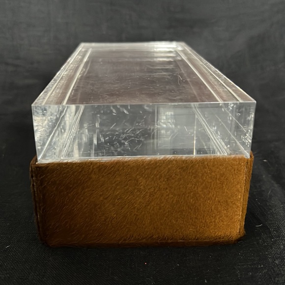 Coach Calf Hair Lucite Top Dresser Box - Picture 2 of 7
